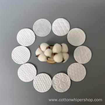 Textured cotton rounds for face